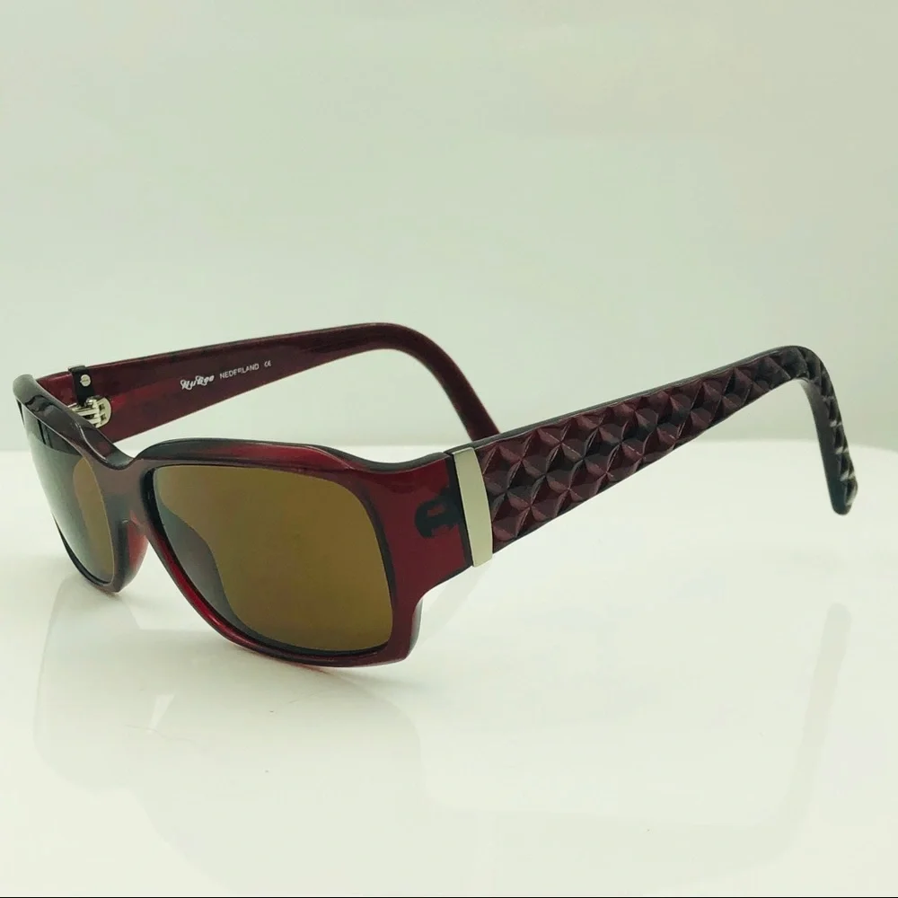 Nu See Red Oval Sunglasses Frames